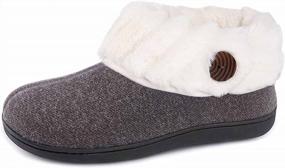 img 4 attached to Warm And Cozy Women'S Fuzzy Slippers - A Perfect Fit For Your Home