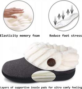 img 1 attached to Warm And Cozy Women'S Fuzzy Slippers - A Perfect Fit For Your Home