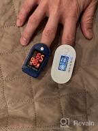 img 1 attached to FACEIL Digital Pulse Oximeter Fingertip Blood Oxygen Saturation Monitor With LED Display, Fast Spo2 Level Reading Heart Rate And Perfusion Index - Includes Lanyard & Batteries review by Blake Clemons