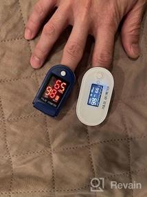 img 6 attached to FACEIL Digital Pulse Oximeter Fingertip Blood Oxygen Saturation Monitor With LED Display, Fast Spo2 Level Reading Heart Rate And Perfusion Index - Includes Lanyard & Batteries