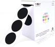 1000 black round color coding circle dot stickers on a roll, 1 inch diameter by parlaim 1 logo