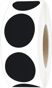 img 3 attached to 1000 Black Round Color Coding Circle Dot Stickers On A Roll, 1 Inch Diameter By PARLAIM 1