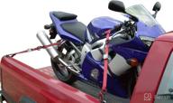 🏍️ 2-pack 8-foot motorcycle and atv tie down straps with cam buckle, soft tie technology, and vinyl coated s-hooks by keeper 05716 логотип