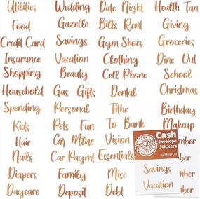 img 4 attached to 70 Rose Gold Sticker For Envelopes - Budget Binder Labels To Use On Cash Envelopes For Budgeting - Budget Stickers For Planners - Budget Binder Stickers Labels To Have Organized Personal Cash Flow