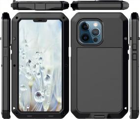 img 3 attached to 📱 iPhone 13 Pro Max Case - Marrkey 360 Full Body Protective Cover - Shockproof Tough Armour - Aluminum Alloy Metal Case with Built-in Silicone Screen Protector for iPhone 13 Pro Max 6.7" - Black