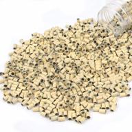 1000pcs blonde microlink beads 3.4mm несиликоновые медные трубки замки кольца логотип