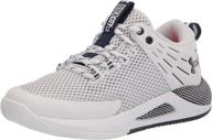 under armour womens block white women's shoes ~ athletic logo