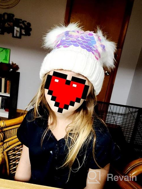 img 1 attached to 🦄 NWK Girls' Winter Beanie Hat – Unicorn Themed review by Jasmine Penny