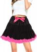 multi-layered tulle ruffled petticoat tutu skirt for women - perfect ballet dance costume accessory in 50s style logo
