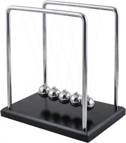 img 3 attached to Newton'S Cradle Balance Balls: A Fun And Educational Toy For Growing Kids!