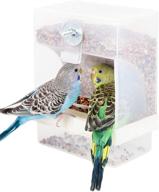 🐦 convenient no-mess automatic bird feeder for small birds - ideal cage accessories for cockatiels, parrots, budgerigars, and more! logo