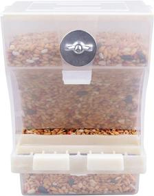 img 1 attached to 🐦 Convenient No-Mess Automatic Bird Feeder for Small Birds - Ideal Cage Accessories for Cockatiels, Parrots, Budgerigars, and More!