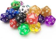 🎲 smartdealspro 10-pack 20-sided dice set for dnd rpg mtg table game - vibrant color assortment logo