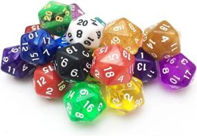 img 3 attached to 🎲 SmartDealsPro 10-Pack 20-Sided Dice Set for DND RPG MTG Table Game - Vibrant Color Assortment