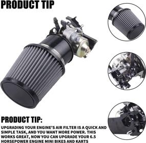 img 3 attached to 🔧 Upgrade Your Performance with MRELC High Performance Carburetor Air Filter Adapter Intake Spark Plug Kit for Predator 212cc and Honda GX Engines!