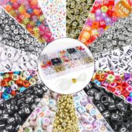 1100pcs a-z acrylic alphabet cube beads - perfect for diy jewelry making! logo