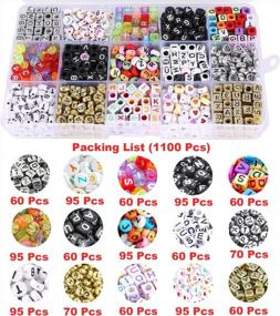 img 3 attached to 1100Pcs A-Z Acrylic Alphabet Cube Beads - Perfect For DIY Jewelry Making!
