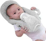 spring hue newborn baby's portable detachable feeding pillows – self-feeding support cushion pillow (c-grey) logo