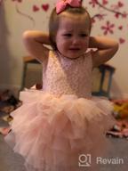 img 1 attached to Cilucu Baby Girls Party Dress: A Beautiful Peachy Pink Tutu For Special Occasions review by Oren Perry