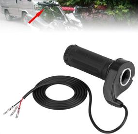 img 2 attached to 🏍️ Universal Twist Throttle Grip for Motorcycle & Electric Scooter - Qiilu Accelerator with 3 Cables, Ideal Replacement for Enhanced Speed Control