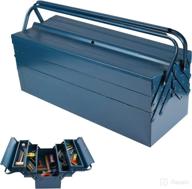 🔧 durable and portable 21 inch cantilever metal tool box with 5-tray steel tool chest cabinet - hand carry in deep blue by dgwht logo