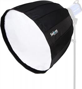 img 4 attached to Pro-Grade Selens Hexadecagon Softbox: Ultra-Deep Parabolic Umbrella With Bowens Mount For Studio Flash And Speedlite Lights
