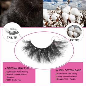 img 4 attached to Swing Into Beauty With 5D Mink Eyelashes: Natural And Dramatic Styles For Women