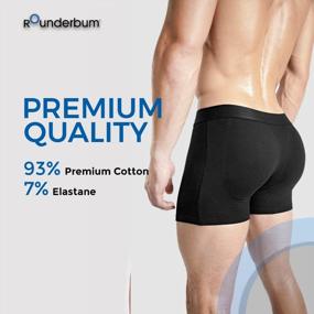 img 2 attached to Rounderbum Men'S Body Shaper Underwear With Butt Lifting And Slimming Effect - Boxer Briefs And Boxers For Improved Physique