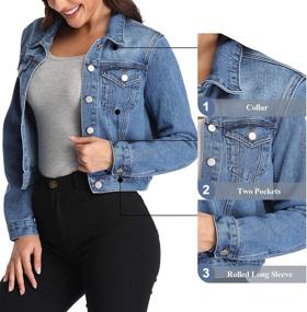 img 2 attached to Andy Natalie Womens Jacket Pockets Women's Clothing : Coats, Jackets & Vests