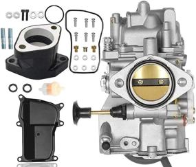 img 4 attached to 🔧 High-quality YFM350 Carburetor & Intake Manifold for Yamaha Moto-4, Warrior, Big Bear, Kodiak, Wolverine - 1987-2004 Models