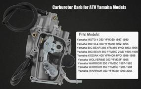 img 3 attached to 🔧 High-quality YFM350 Carburetor & Intake Manifold for Yamaha Moto-4, Warrior, Big Bear, Kodiak, Wolverine - 1987-2004 Models