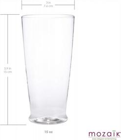 img 3 attached to 15Oz All-Purpose Tumblers: Mozaik Premium Plastic, Pack Of 10