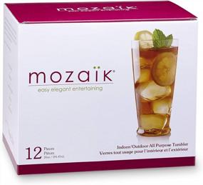 img 4 attached to 15Oz All-Purpose Tumblers: Mozaik Premium Plastic, Pack Of 10