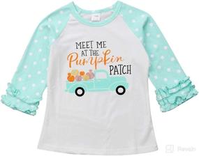 img 4 attached to Toddler Halloween Sleeve T Shirt Pumpkin Apparel & Accessories Baby Girls and Clothing