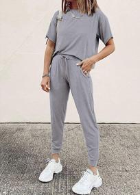 img 3 attached to Stay Stylish And Comfortable With Fixmatti Women'S 2 Piece Casual Sweatsuit Set