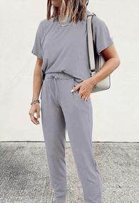 img 1 attached to Stay Stylish And Comfortable With Fixmatti Women'S 2 Piece Casual Sweatsuit Set