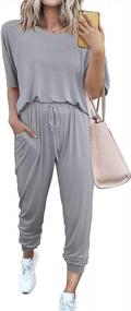 img 4 attached to Stay Stylish And Comfortable With Fixmatti Women'S 2 Piece Casual Sweatsuit Set