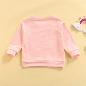 img 3 attached to 👶 Sissy Letter Print Baby Boy Girl Crewneck Sweatshirt Kids Infant Pullover Tops for Fall Outfits