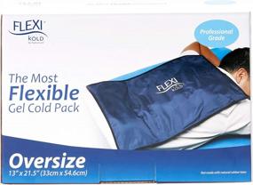 img 4 attached to FlexiKold Gel Cold Pack (Oversize: 13" X 21.5") - Ice Compress, Therapy For Pain And Injuries Of Shoulder, Back - A6302-COLD - (X-Large) By NatraCure