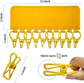 img 1 attached to Keep Your Caps In Order With Trubetter'S Hat Organizer Hangers - 10 Large Clips For Standard Size Hangers (Yellow)