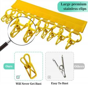 img 3 attached to Keep Your Caps In Order With Trubetter'S Hat Organizer Hangers - 10 Large Clips For Standard Size Hangers (Yellow)