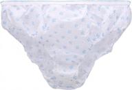 stay comfortable and hygienic with women's disposable briefs - 7 pack lightweight underpants for pregnant and postpartum women (size l) logo
