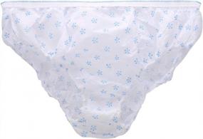 img 4 attached to Stay Comfortable And Hygienic With Women'S Disposable Briefs - 7 Pack Lightweight Underpants For Pregnant And Postpartum Women (Size L)