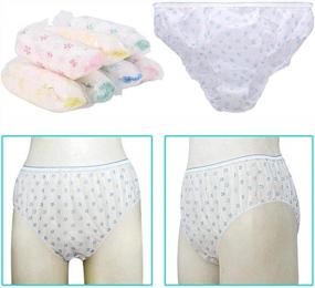 img 3 attached to Stay Comfortable And Hygienic With Women'S Disposable Briefs - 7 Pack Lightweight Underpants For Pregnant And Postpartum Women (Size L)