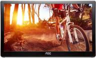 💻 certified refurbished aoc e1659fwu-r portable monitor with 1366x768 resolution and brightness level 3.0 logo