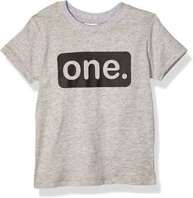 img 4 attached to 🎂 Shop Stylish Charcoal Boys' First Birthday Outfit - Tops, Tees & Shirts - Perfect Gifts!