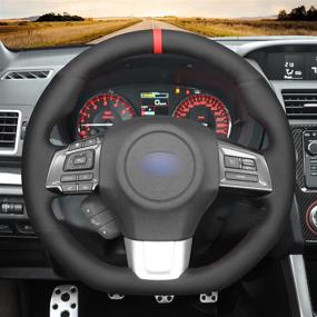 img 2 attached to MEWANT Suede Steering Wheel Cover For Subaru WRX (STI) 2015-2019 Levorg 2015-2019