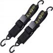 ayaport heavy duty nylon tie-down straps for boats - 2 pack of 4ft x 2in transom straps for secure trailer fastening of kayaks, canoes, jet skis, and more logo