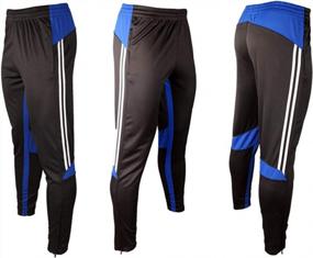 img 3 attached to Stay Comfortable And Stylish During Athletic Training With Shinestone Sport Pants For Men