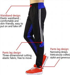 img 2 attached to Stay Comfortable And Stylish During Athletic Training With Shinestone Sport Pants For Men
